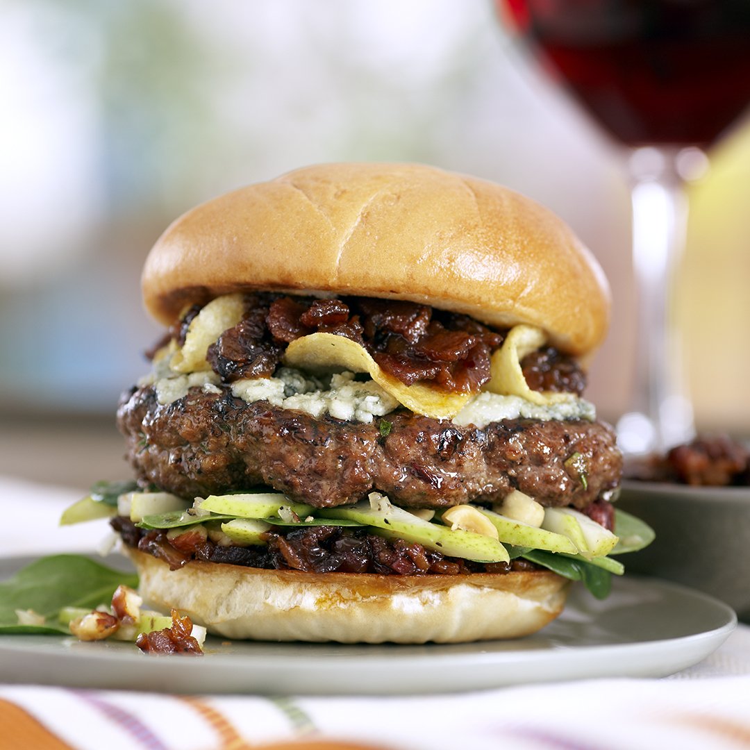 Chipotle Bacon Maple Jam Burgers