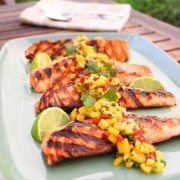 Grilled Salmon with Mango Salsa