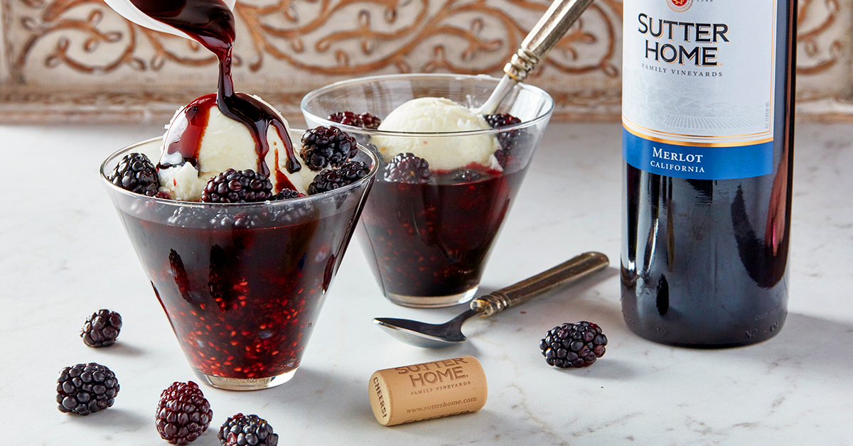 How Sweet It Is to Serve Red Wine & Berry Frozen Yogurt Sutter Home