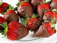 Chocolate-Covered Strawberries and Bananas