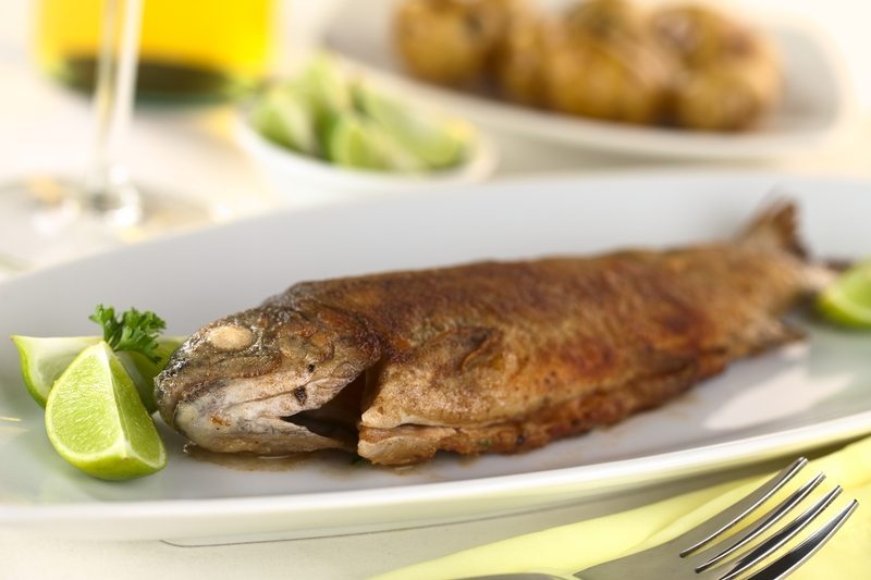 Pan-Fried Whole Trout