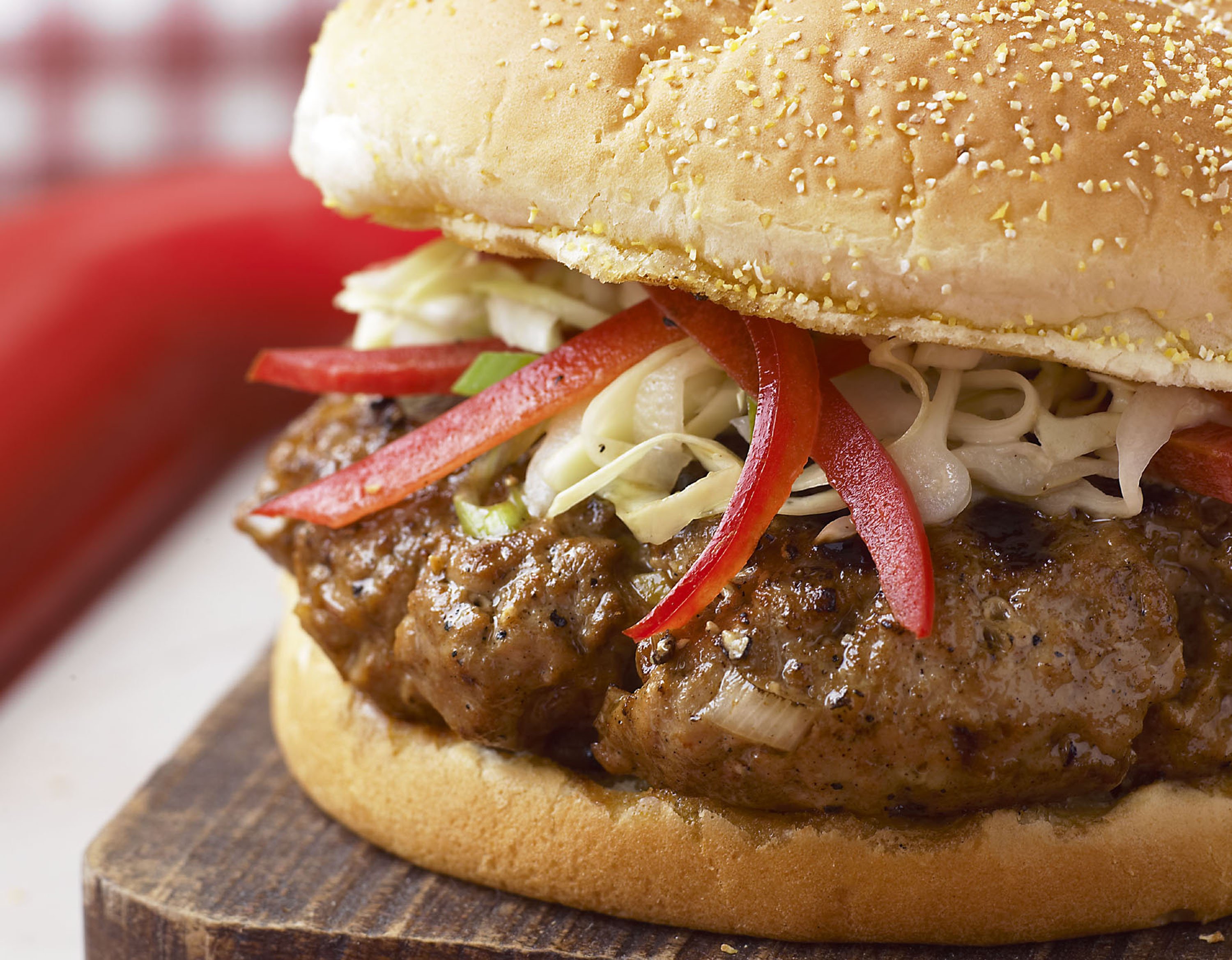 Carolina Pork Barbeque Burgers