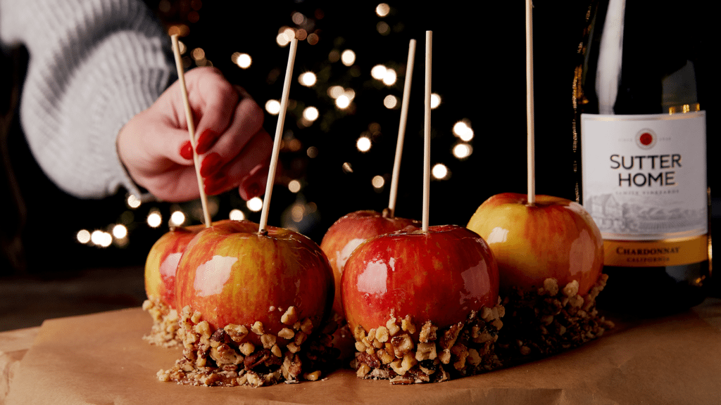 Try Our Wine Caramel Apples Recipe with Sutter Home Chardonnay for a Winning Combo - Sutter Home Fam