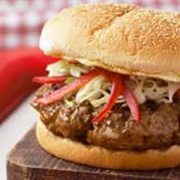 Carolina Pork Barbeque Burgers