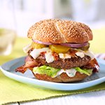 Kickin' Brunch Burgers with Bloody Mary Sofrito and Roasted Jalapeño Honey Aioli