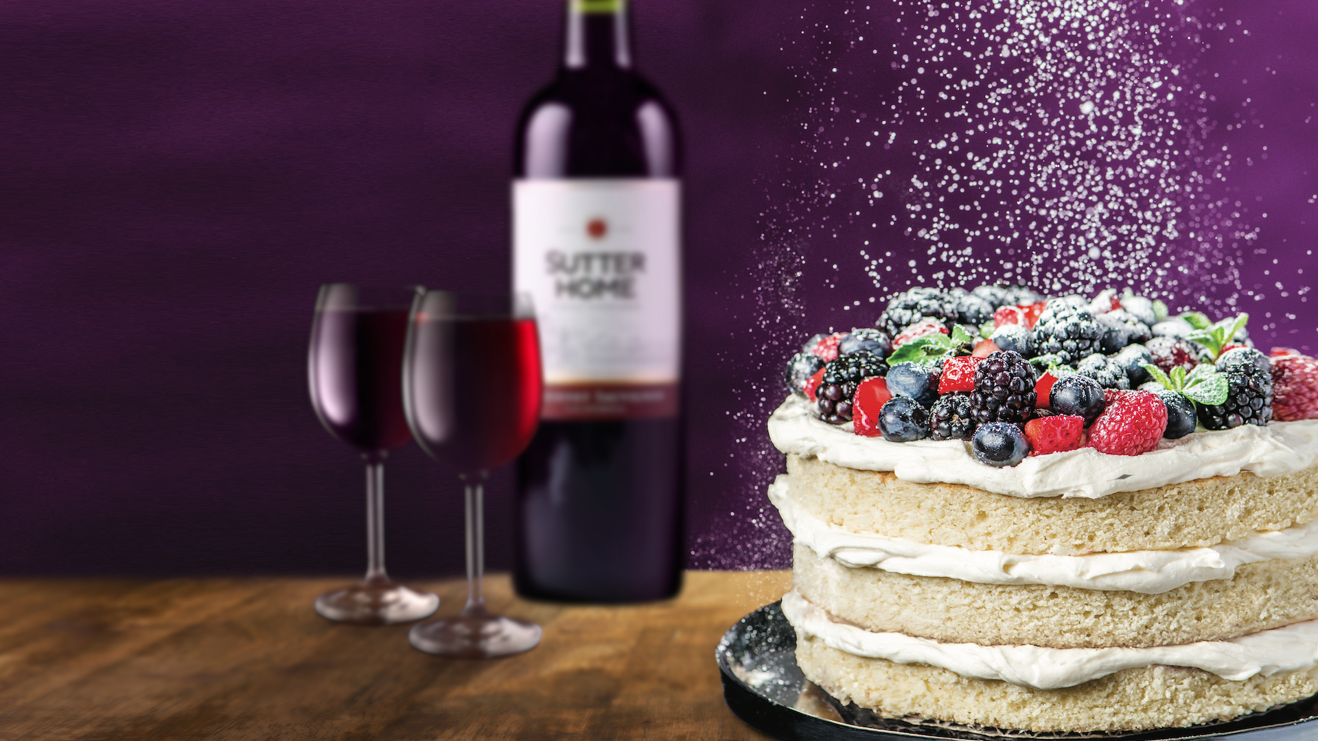 Berry Cake From Cakes By Melissa By Melissa Ben-Ishay, Brought To You By Sutter Home Wine Book Club