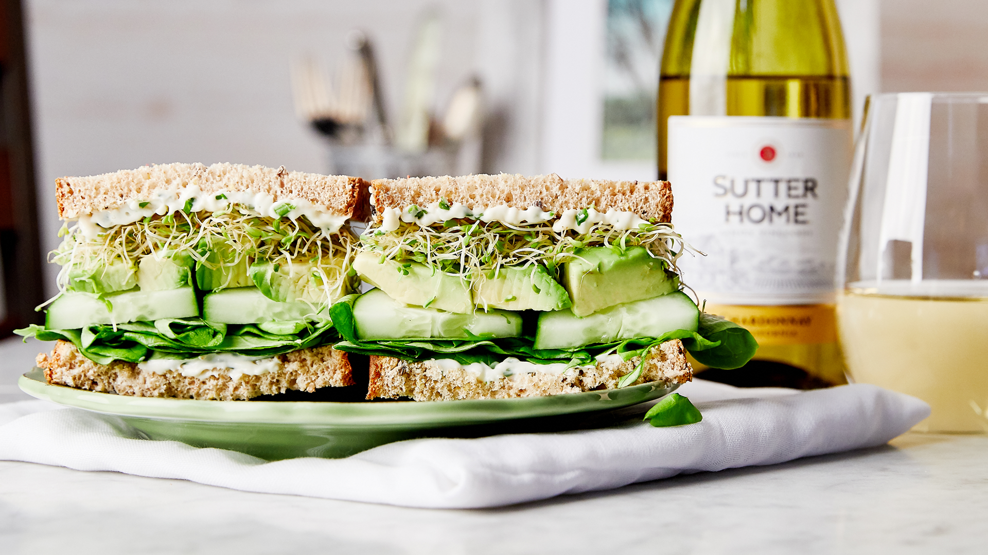 Add Some Color to Your Plate with Sutter Home’s Greens of Goodness Avocado Sandwich
