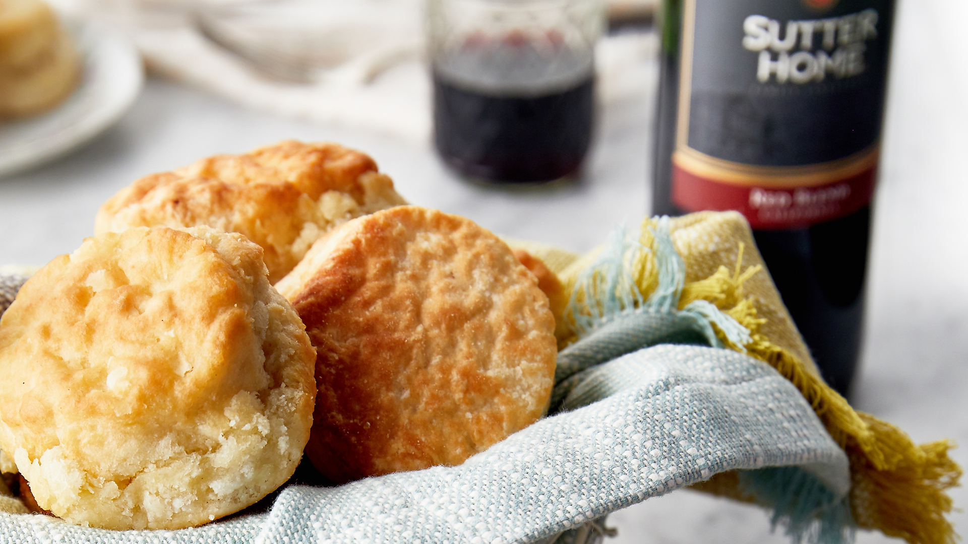 Bake up a Basket of our Homemade Buttery Biscuits from Our Sutter Home Kitchen Series