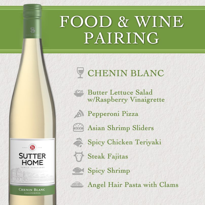 Sutter Home Wine & Food Pairing Series Chenin Blanc Sutter Home Family Vineyards