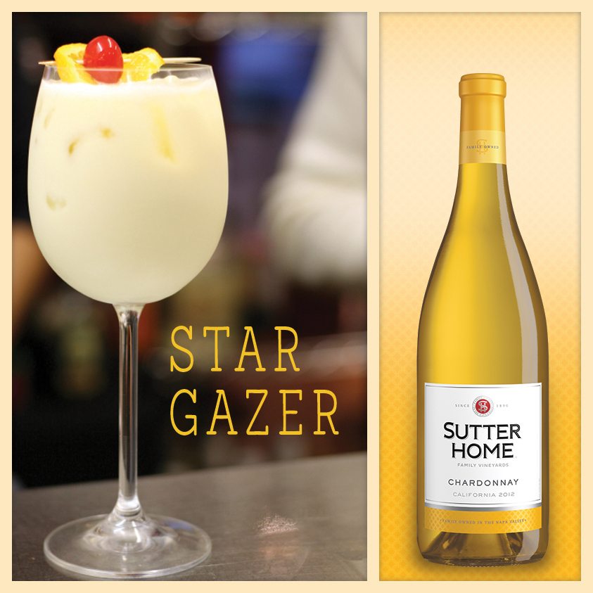 Wine Cocktail Star Gazer Sutter Home Family Vineyards
