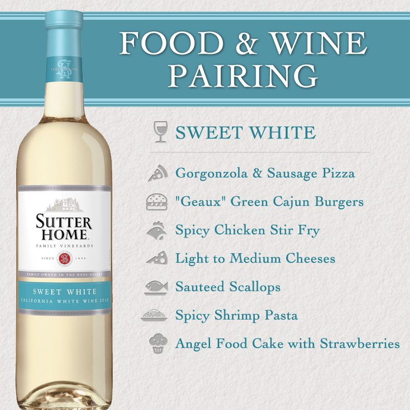 Sutter Home Wine & Food Pairing Series Sweet White Sutter Home
