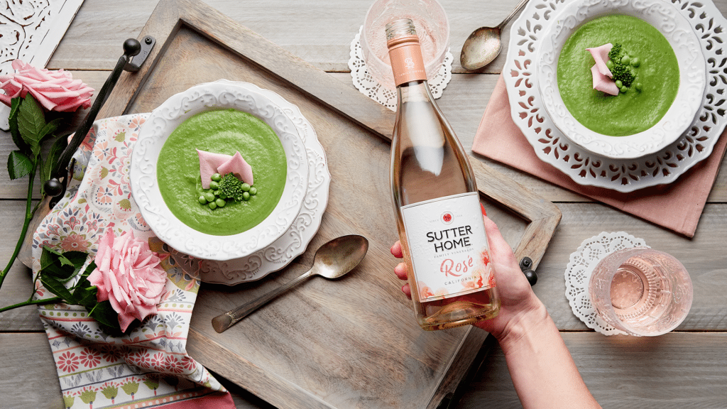 The Spring Pair With Flair: New Sutter Home Rosé and Our Green Pea Soup Recipe​ - Sutter Home Family
