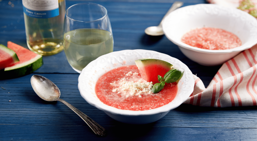 Cool Off With This New Recipe for Sutter Home Pinot Grigio Watermelon Gazpacho​ - Sutter Home Family