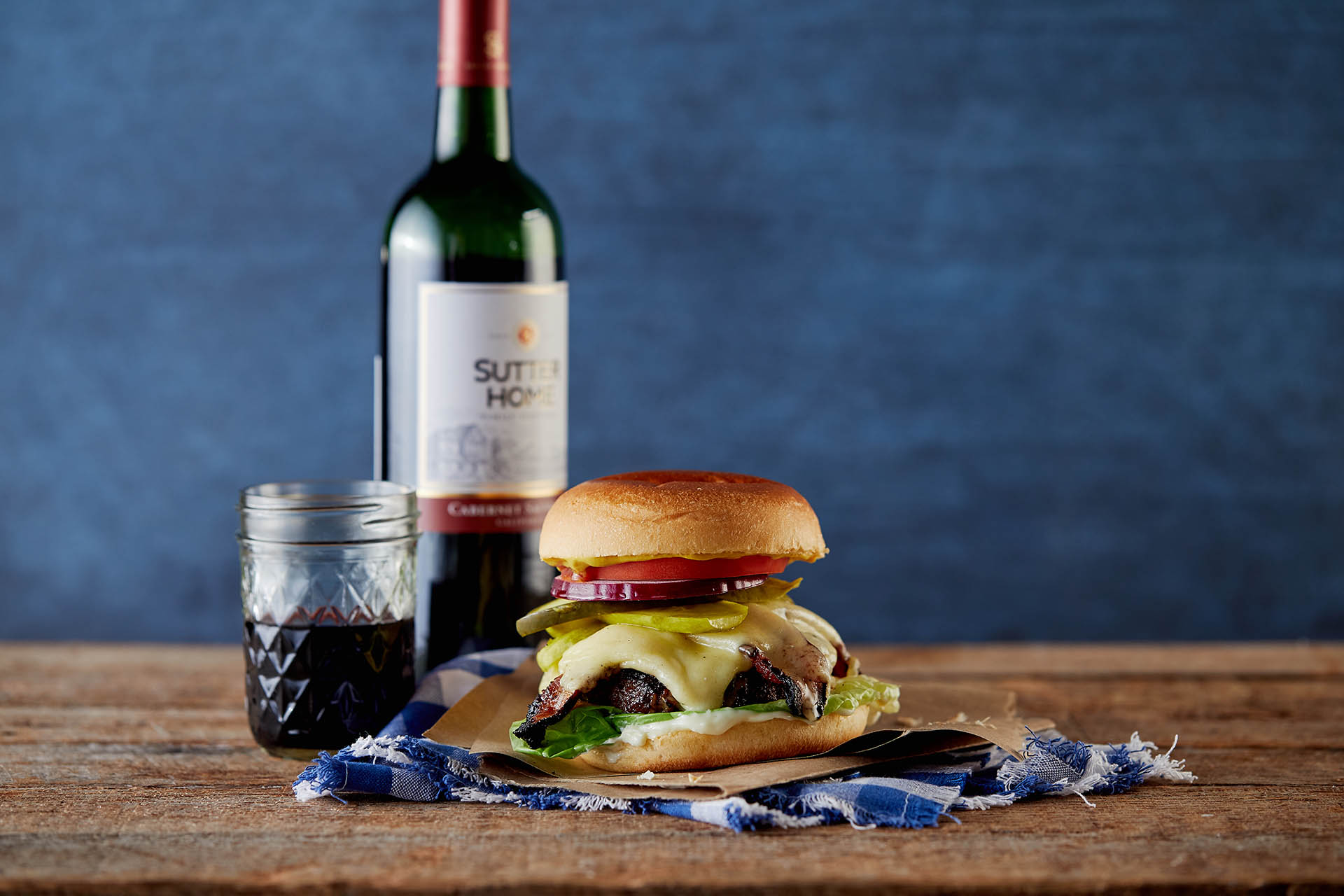 Red Rub Bacon Swiss Burger