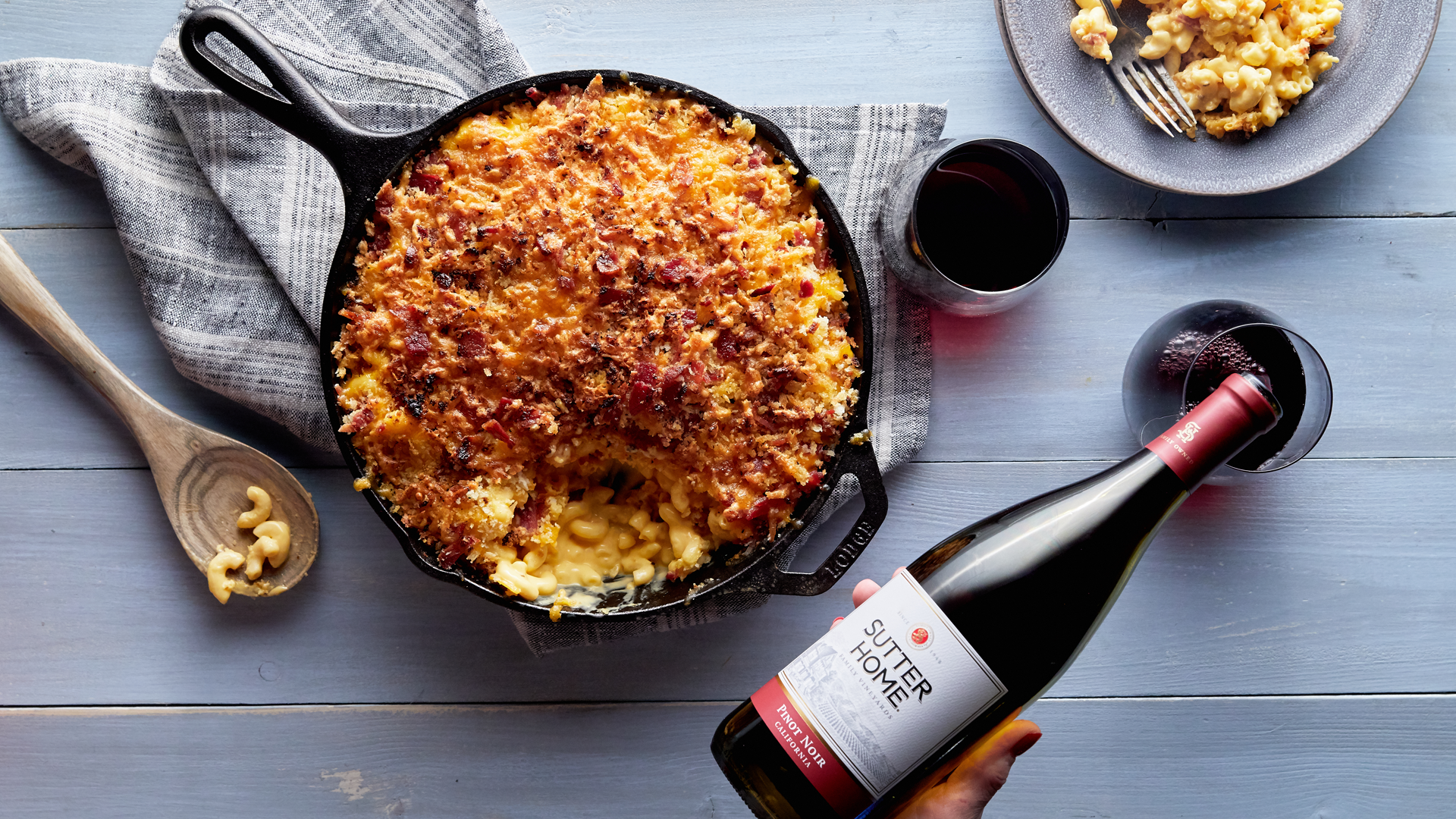 A fall favorite. Mac and Cheese That Really Brings Home the Bacon