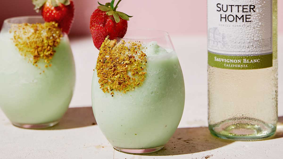 Your Palate Will Be Pleased With Our Sutter Home Sauvignon Blanc Pistachio Cocktail