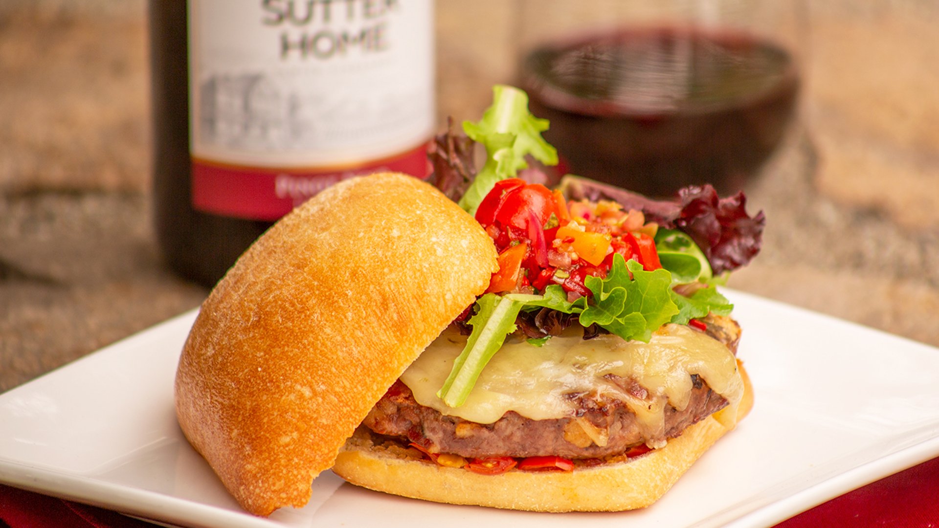 Wine Don’t Whine Burger