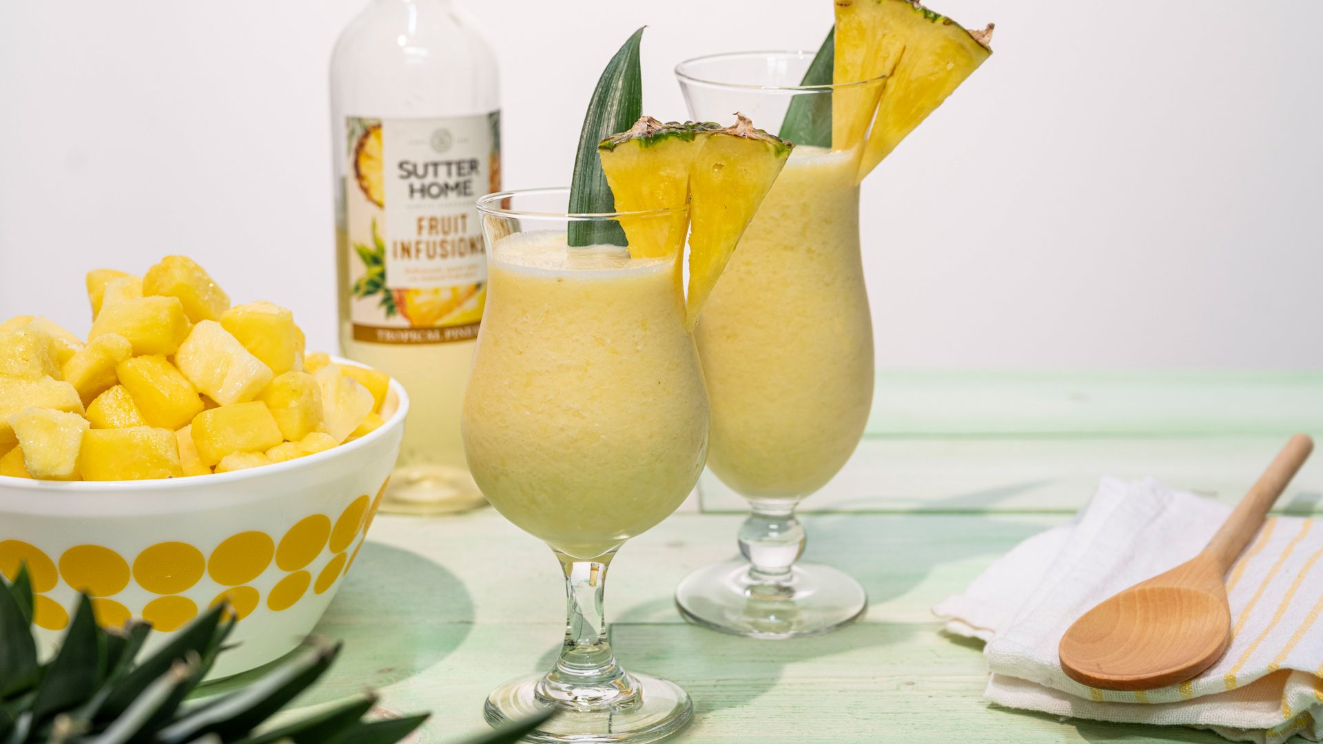 Holidays Are Happier With Our Sutter Home Fruit Infusions Pineapple Whip Cocktail