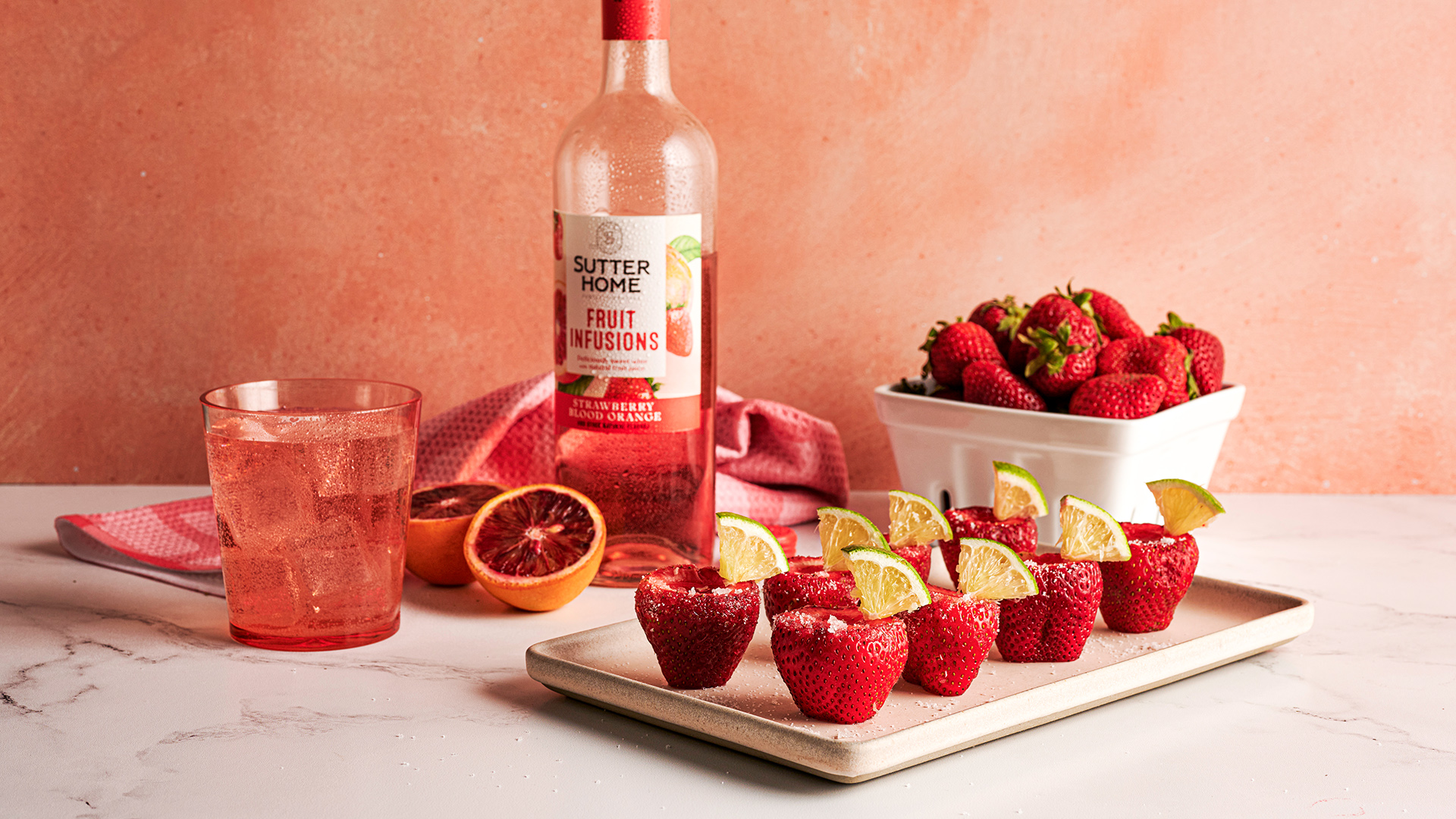 Fruit Infusions Strawberry Blood Orange Shooters