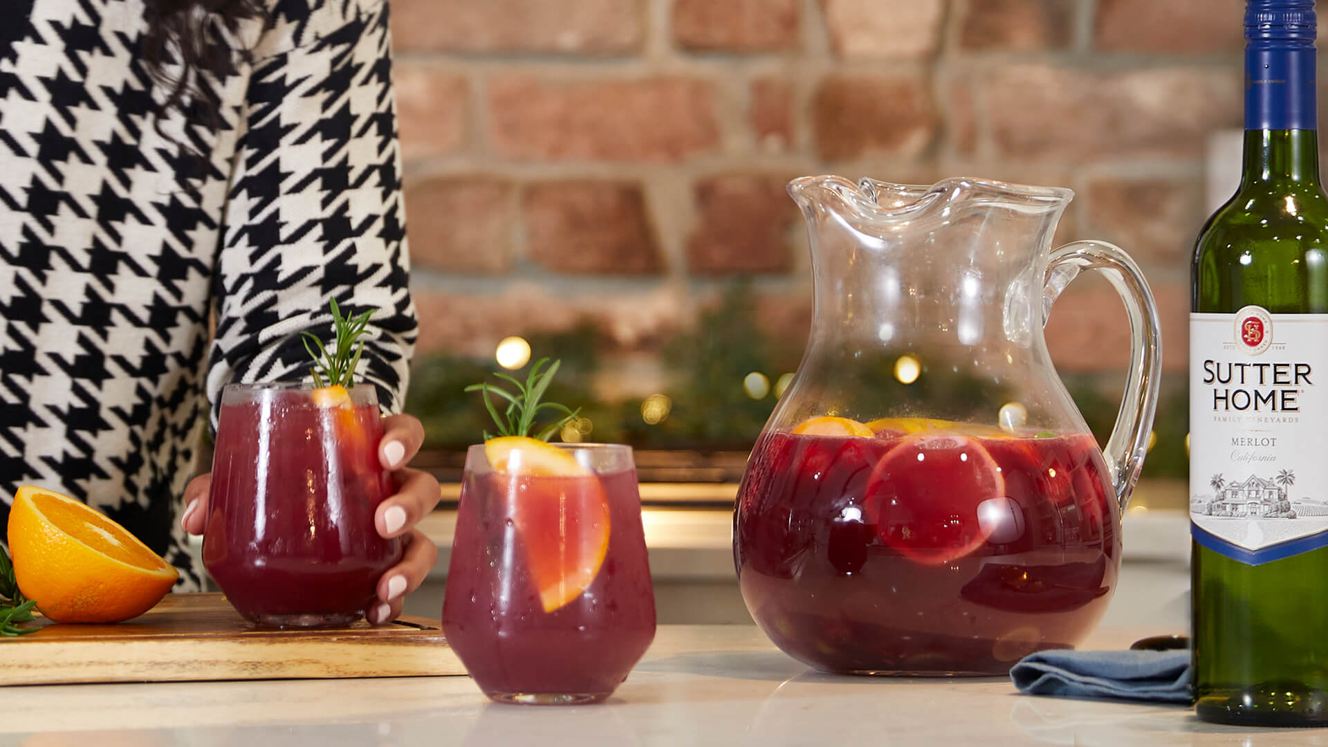 Abuela’s Christmas Sangria with Sutter Home Merlot