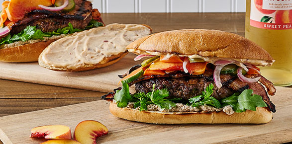 Char Siu Glazed Banh Mi Burgers With Pickled Carrots & Pork Pâté