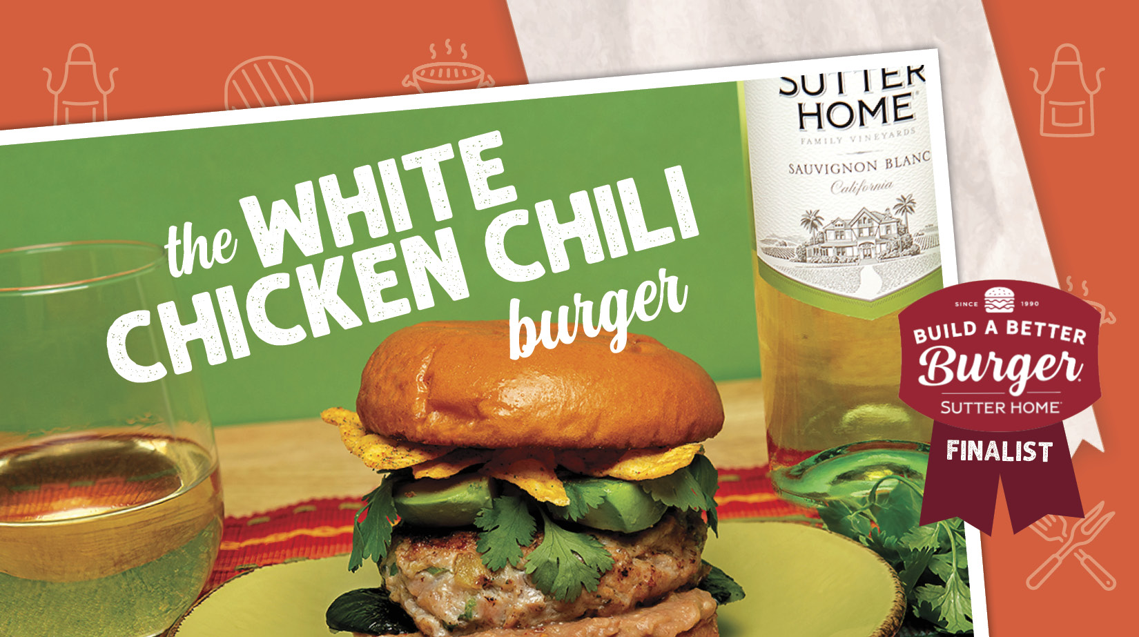 White Chicken Chili Burger